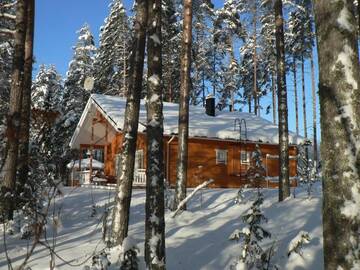 Фото номера Коттедж с 3 спальнями и сауной - А Дома для отпуска Kapiaisen Lomamökit г. Halmeniemi 16